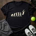 Pickleball Evolution T-Shirt — Black