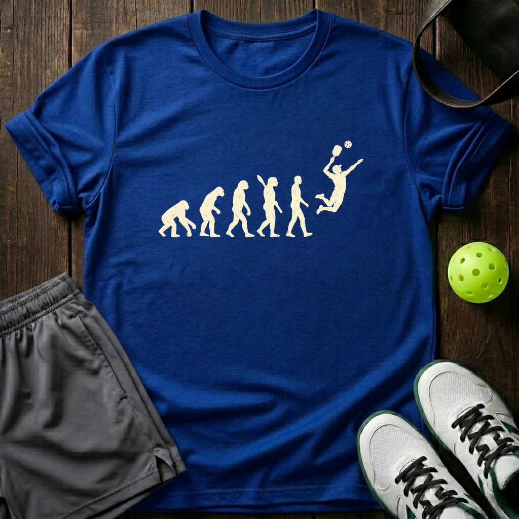 Pickleball Evolution T-Shirt — Royal