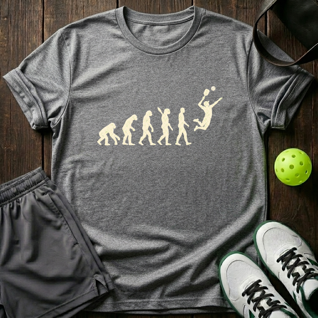 Pickleball Evolution T-Shirt — Sport Grey
