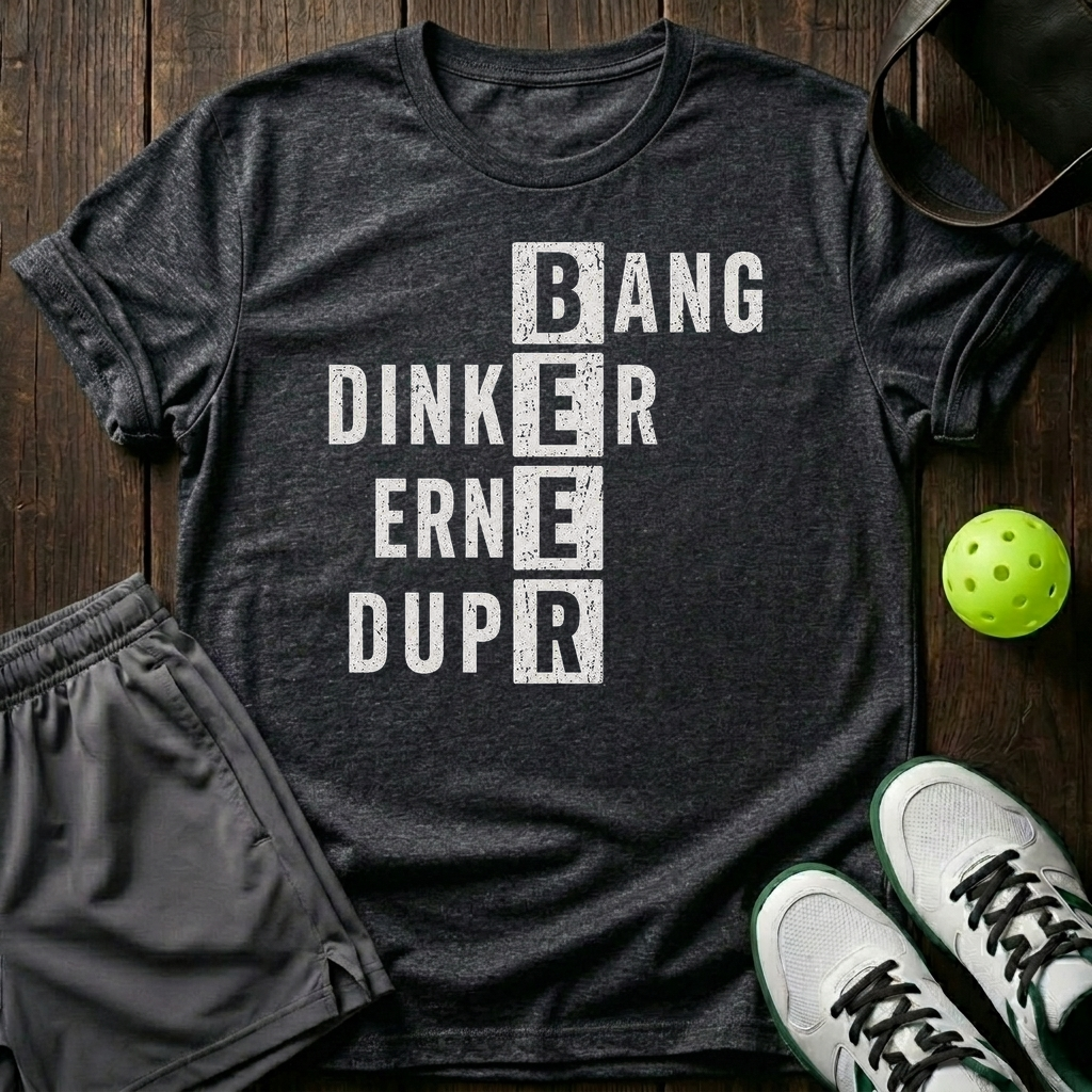Pickleball Bee R T-Shirt — Dark Heather