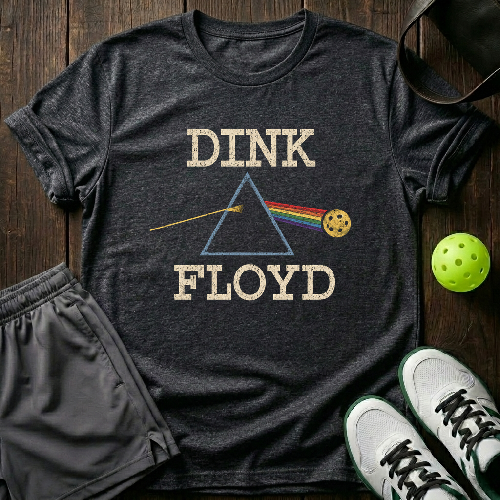 Dink Floyd Album Parody T-Shirt — Dark Heather