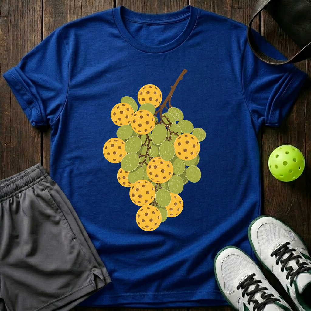 Pickleball Grapes T-Shirt — Royal