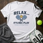Relax It's Rec Play Nobody Is Getting Drafted T-Shirt — White