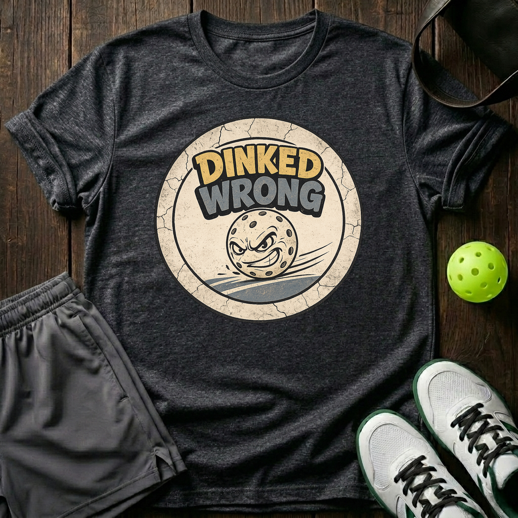 Dinked Wrong T-Shirt — Dark Heather