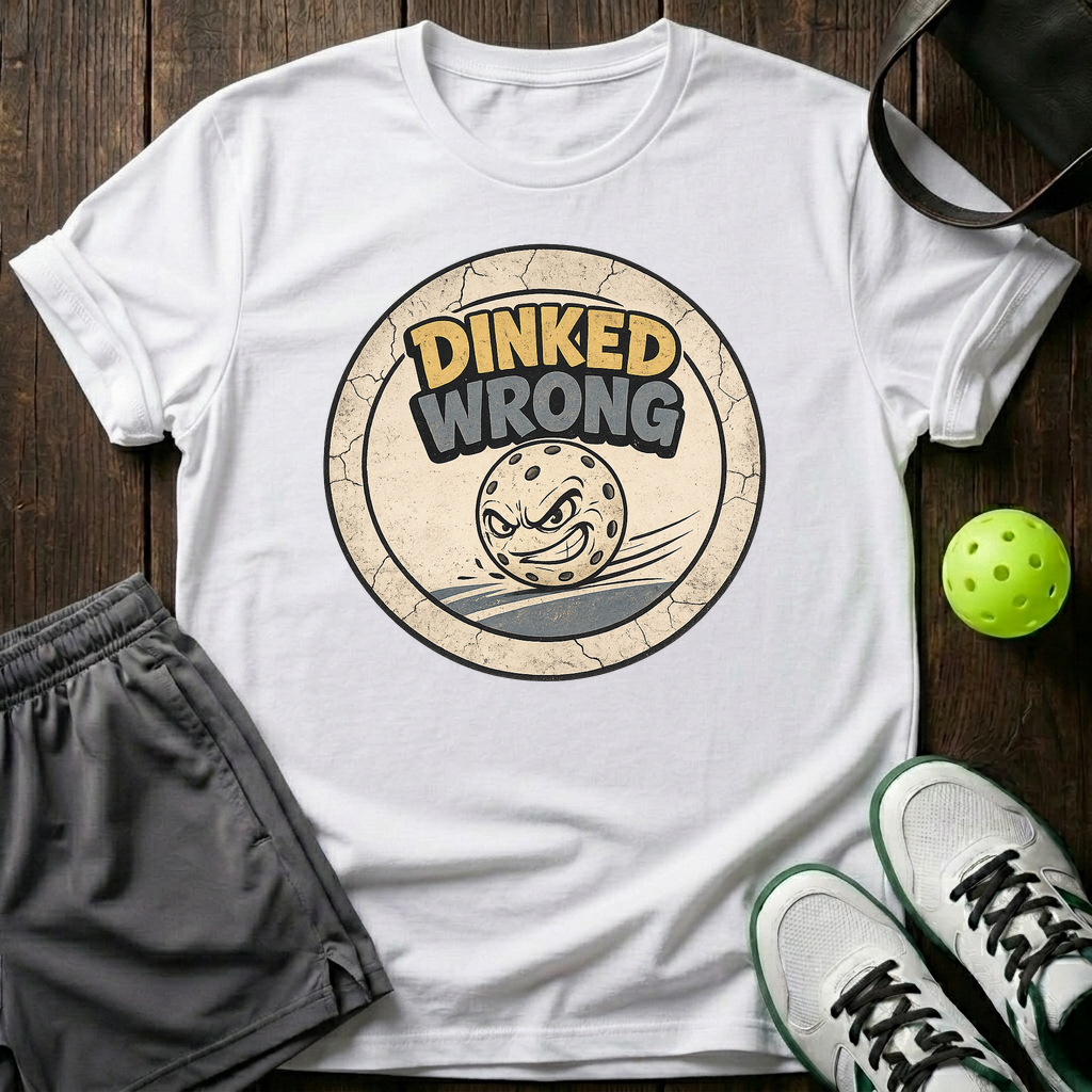Dinked Wrong T-Shirt — White