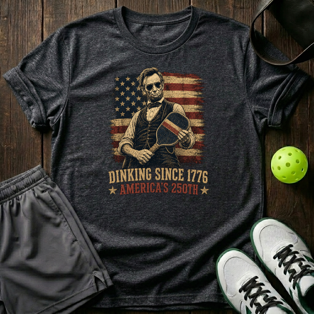 Dinking Since 1776 Americas 250Th T-Shirt — Dark Heather