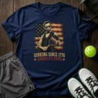 Dinking Since 1776 Americas 250Th T-Shirt — Navy