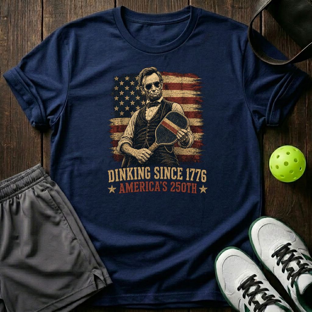 Dinking Since 1776 Americas 250Th T-Shirt — Navy