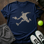 Erne Stencil T-Shirt — Navy