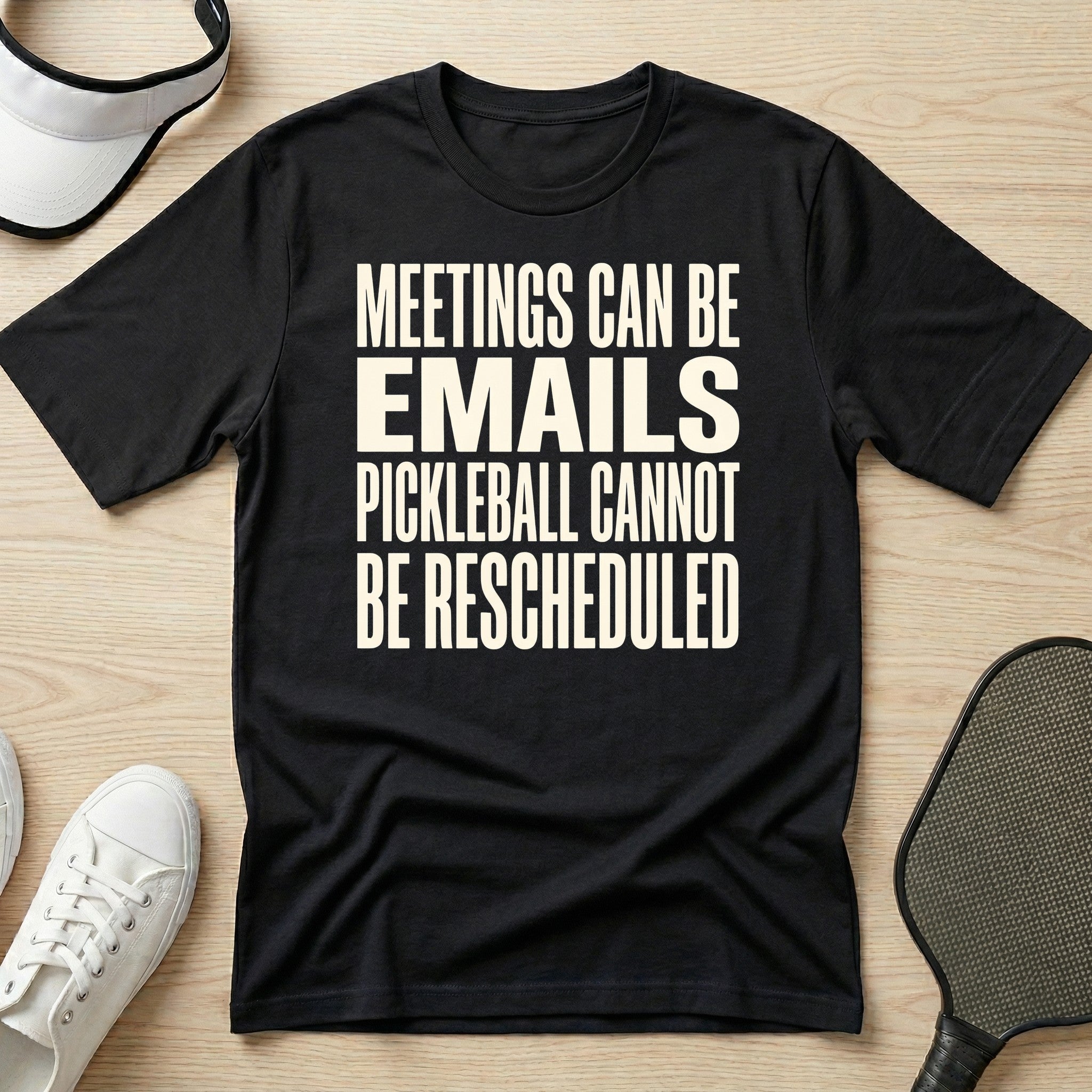 Meetings can be emails Pickleball cannot be rescheduled T-Shirt