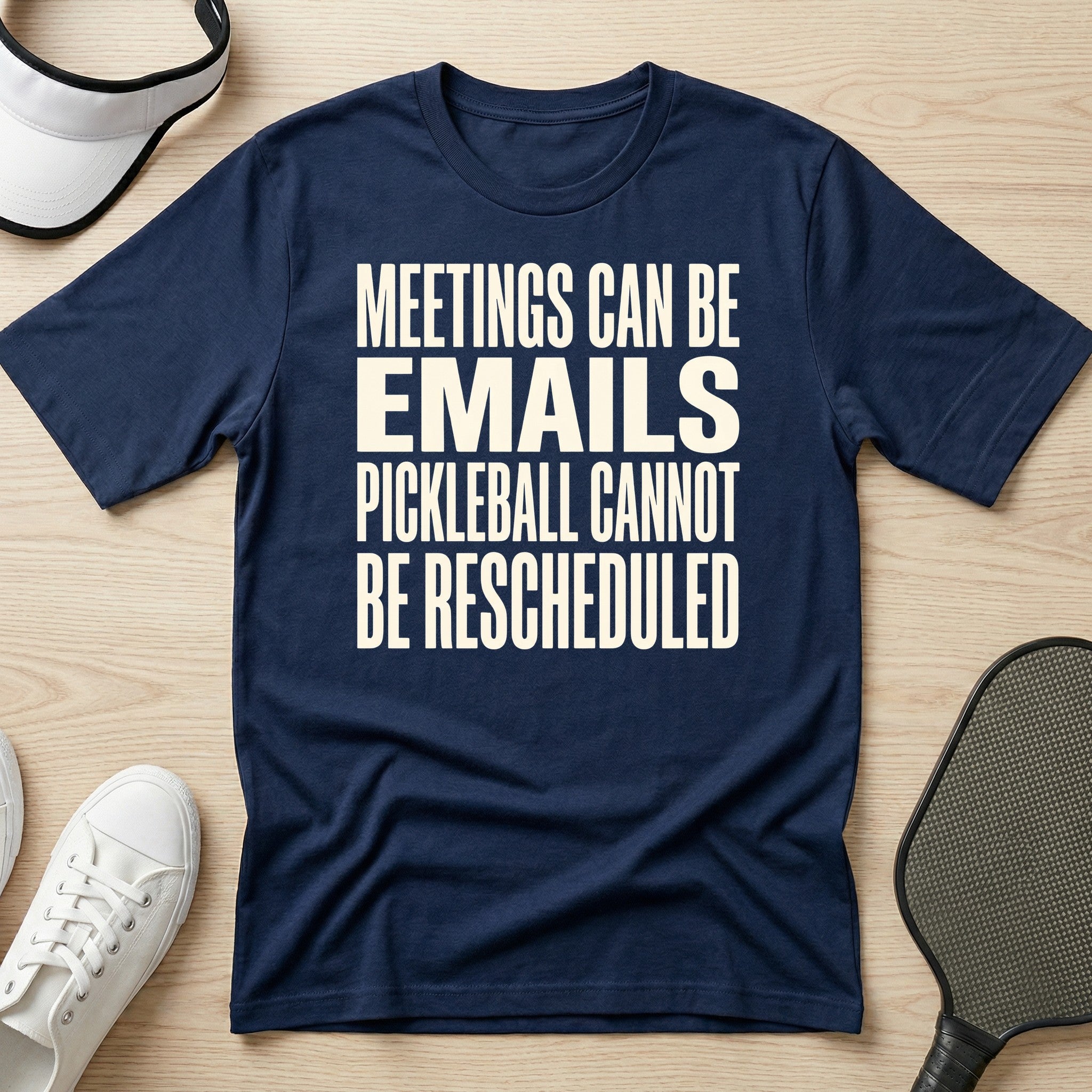 Meetings can be emails Pickleball cannot be rescheduled T-Shirt