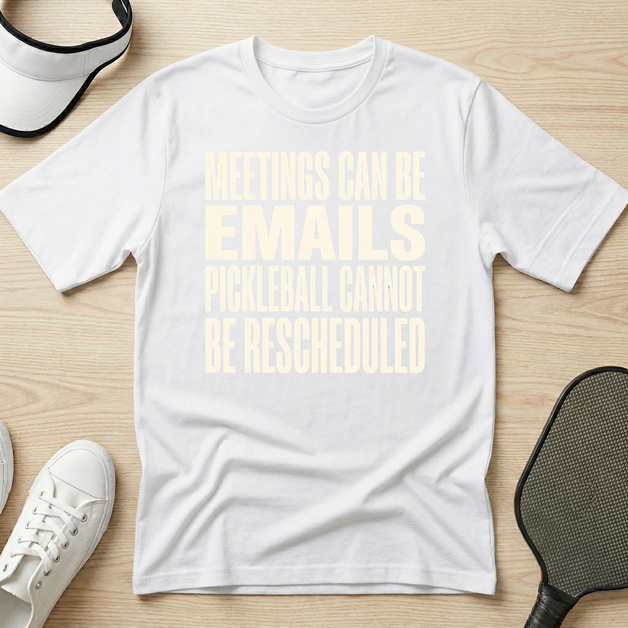 Meetings can be emails Pickleball cannot be rescheduled T-Shirt