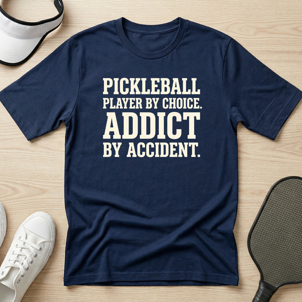 Pickleball player by choice. Addict by accident T-Shirt