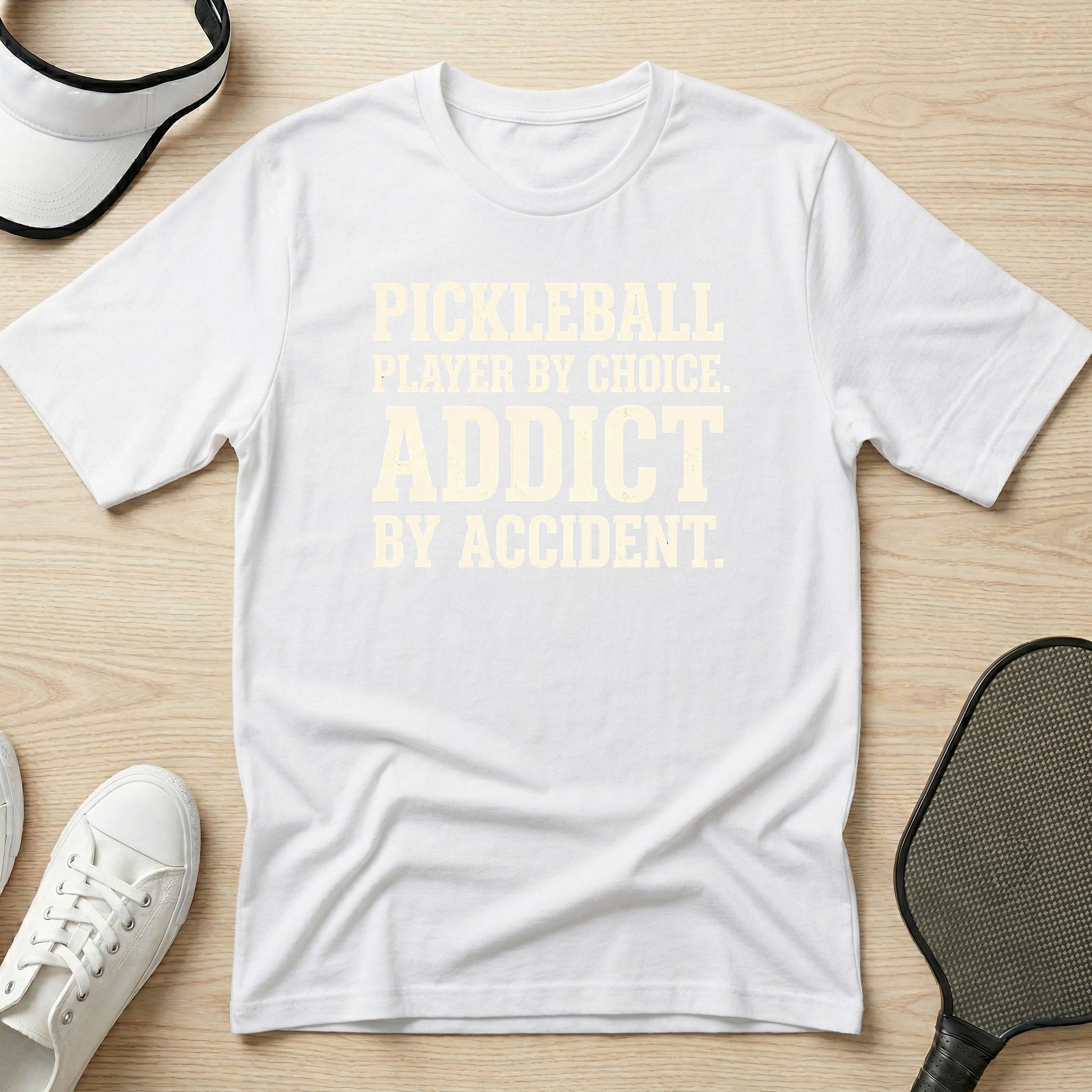 Pickleball player by choice. Addict by accident T-Shirt