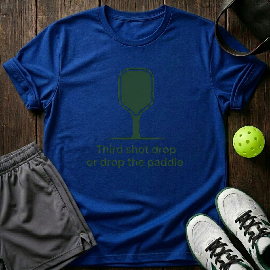Third Shot Drop Or Drop The Paddle T-Shirt