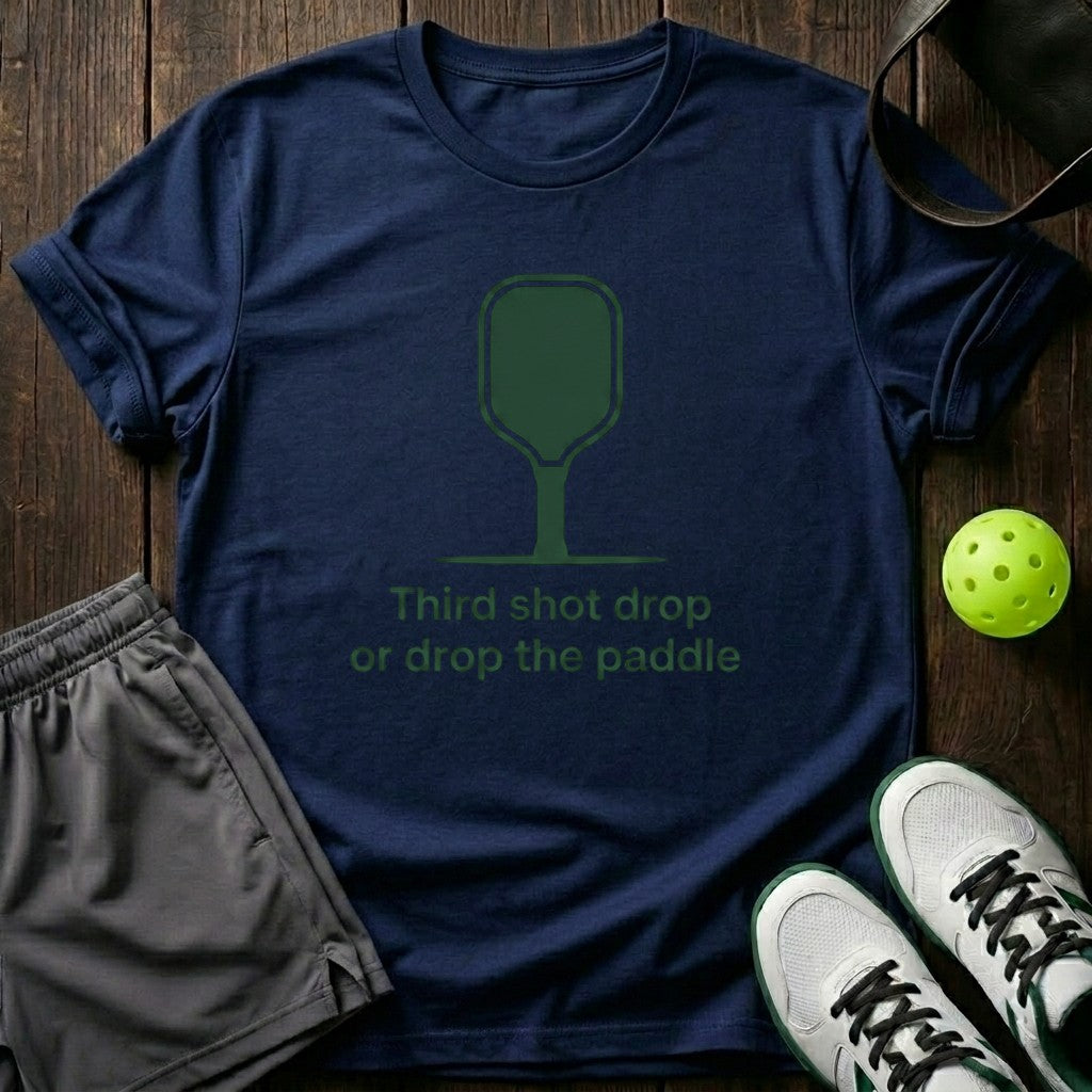 Third Shot Drop Or Drop The Paddle T-Shirt