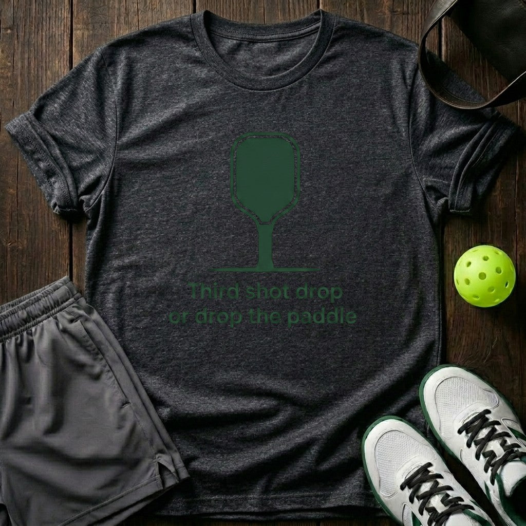 Third Shot Drop Or Drop The Paddle T-Shirt