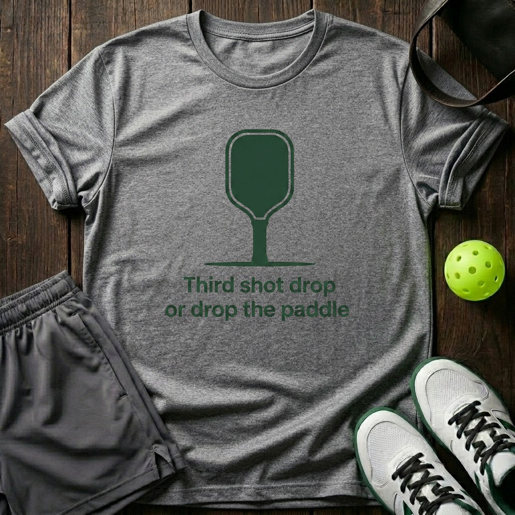 Third Shot Drop Or Drop The Paddle T-Shirt