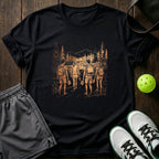 Squad Forest Walk Line Art Graphic T-Shirt