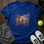 Squad Forest Walk Line Art Graphic T-Shirt