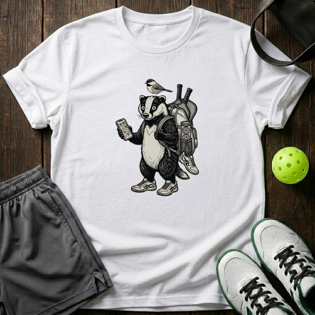 Badger Vintage Engraving Graphic T-Shirt
