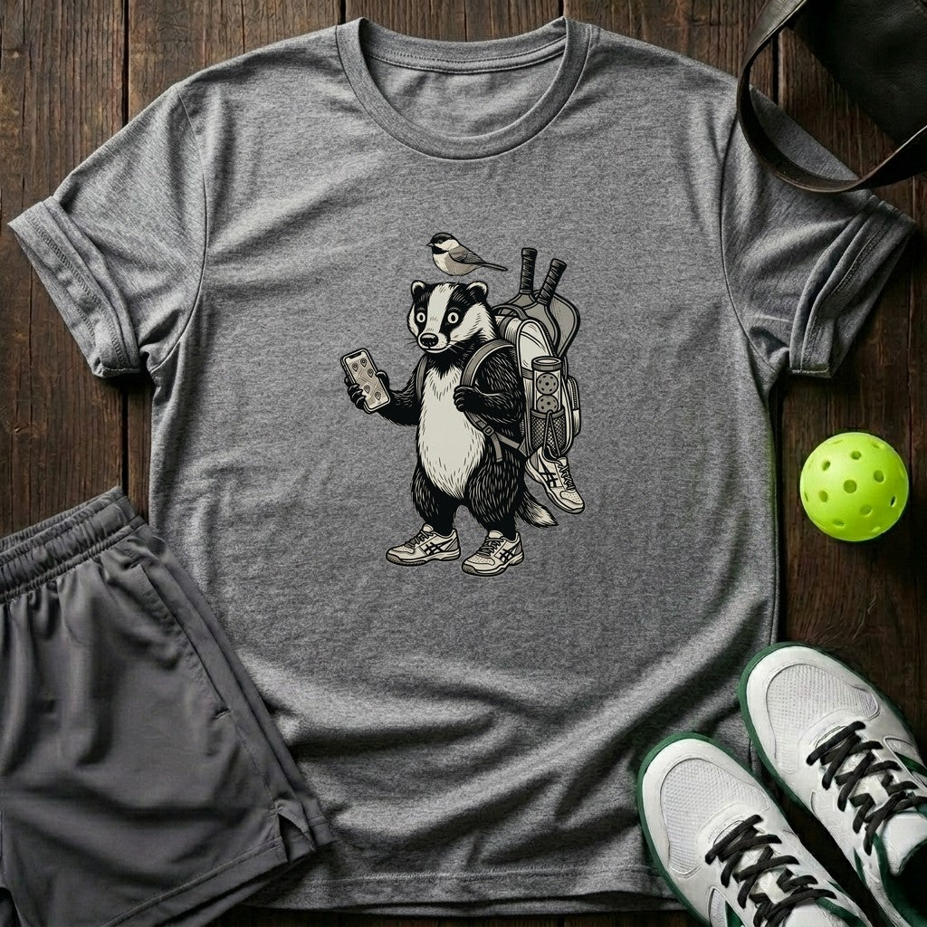 Badger Vintage Engraving Graphic T-Shirt