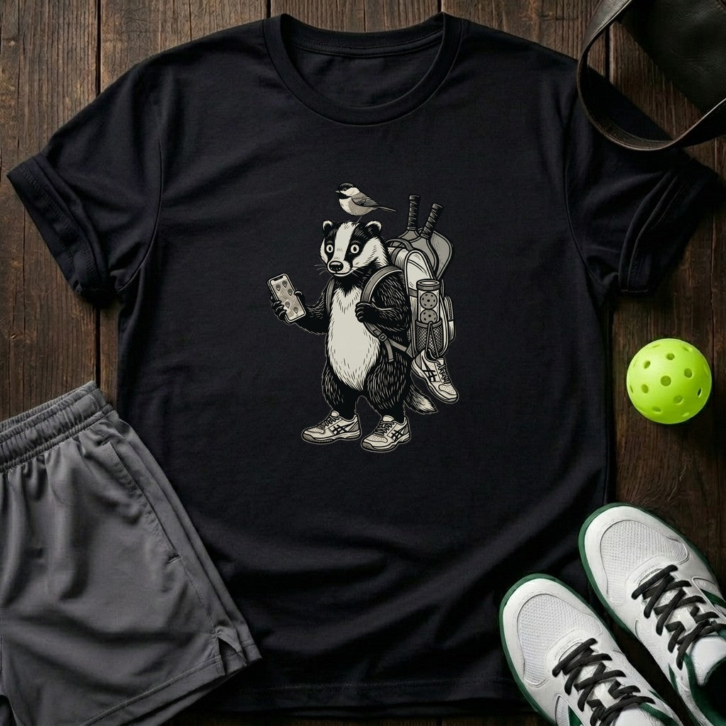 Badger Vintage Engraving Graphic T-Shirt