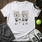 Court Walk Golden Sketch Graphic T-Shirt