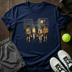 Court Walk Golden Sketch Graphic T-Shirt
