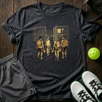 Court Walk Golden Sketch Graphic T-Shirt