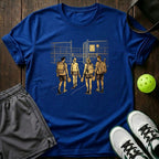 Court Walk Golden Sketch Graphic T-Shirt