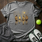Court Walk Golden Sketch Graphic T-Shirt