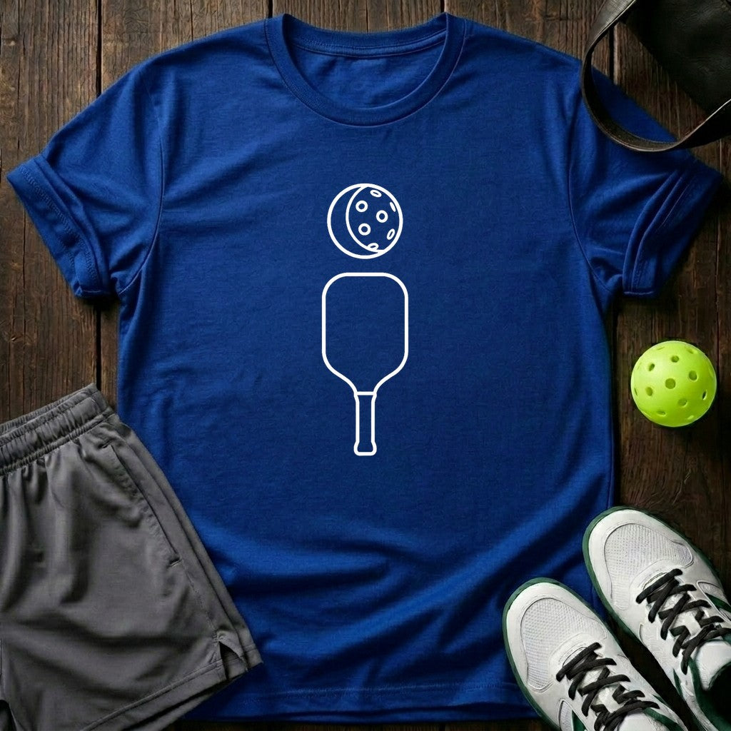 Paddle And Ball Minimalist Line Art Graphic T-Shirt