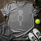Paddle And Ball Minimalist Line Art Graphic T-Shirt