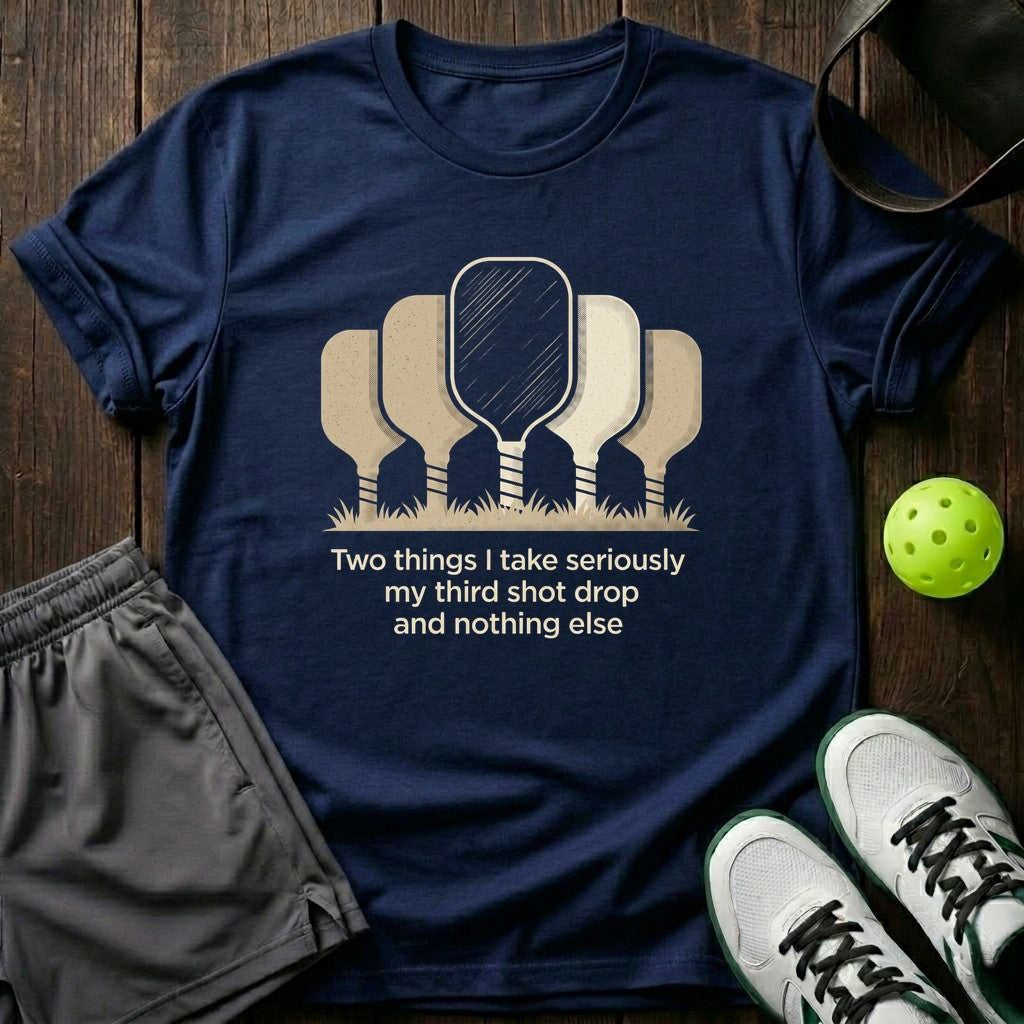 Two Things I Take Seriously My Third Shot Drop And Nothing T-Shirt