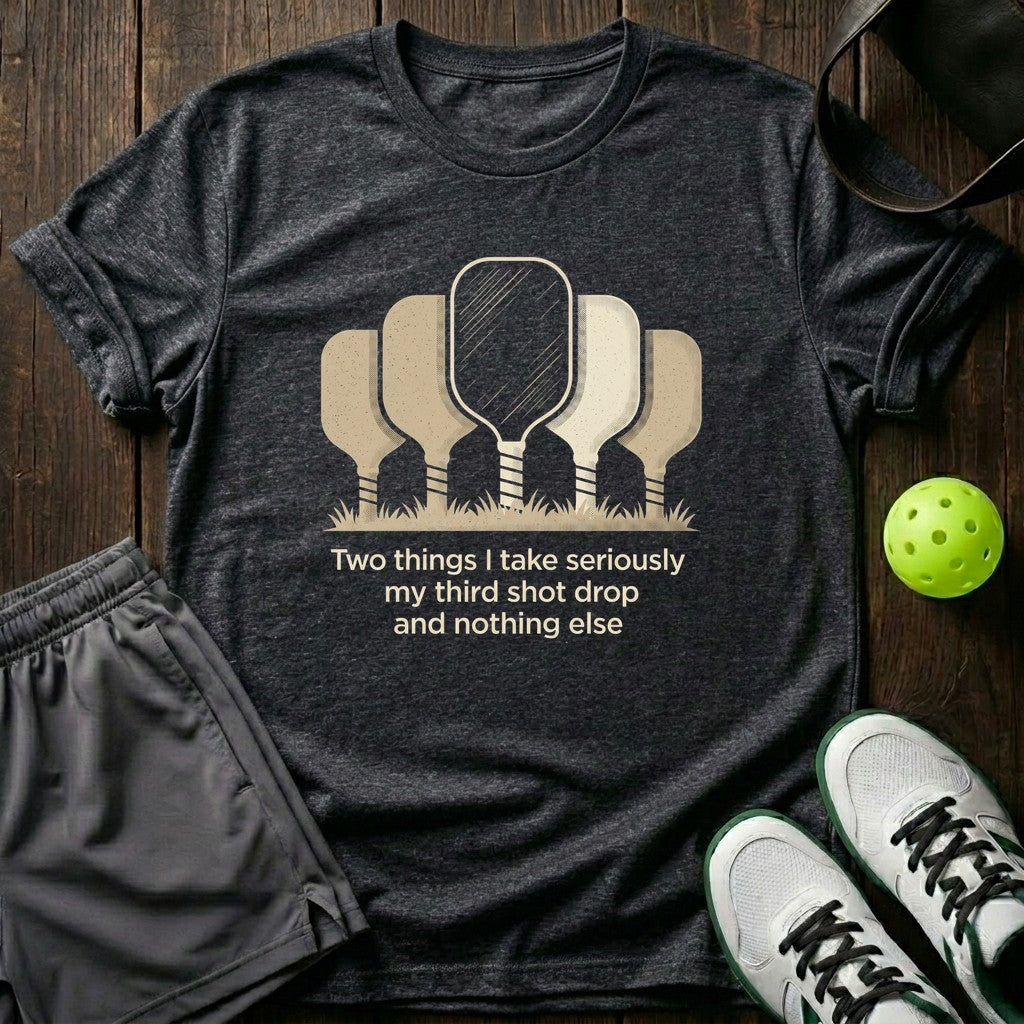 Two Things I Take Seriously My Third Shot Drop And Nothing T-Shirt