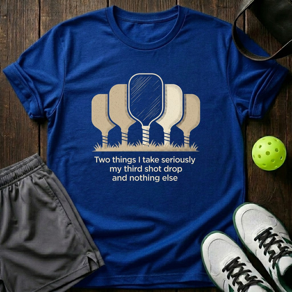 Two Things I Take Seriously My Third Shot Drop And Nothing T-Shirt