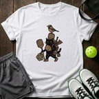 Cat Adventure Engraving Graphic T-Shirt