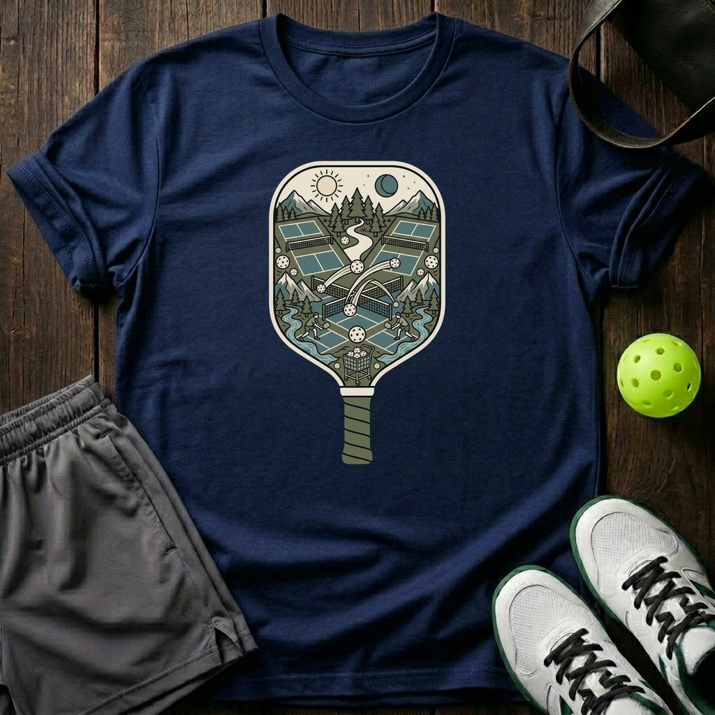 Paddle World Nature Scene Illustrated Graphic T-Shirt