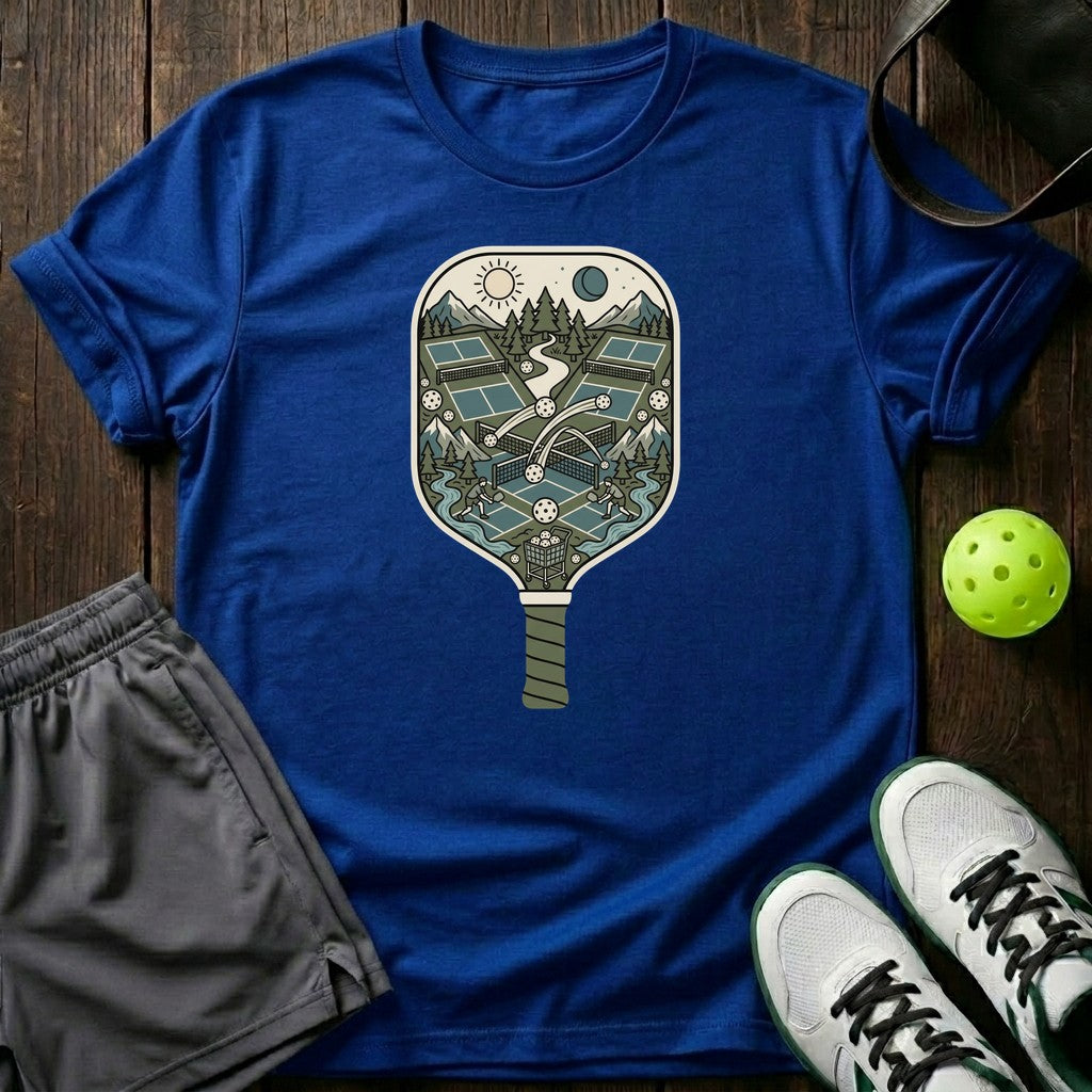 Paddle World Nature Scene Illustrated Graphic T-Shirt