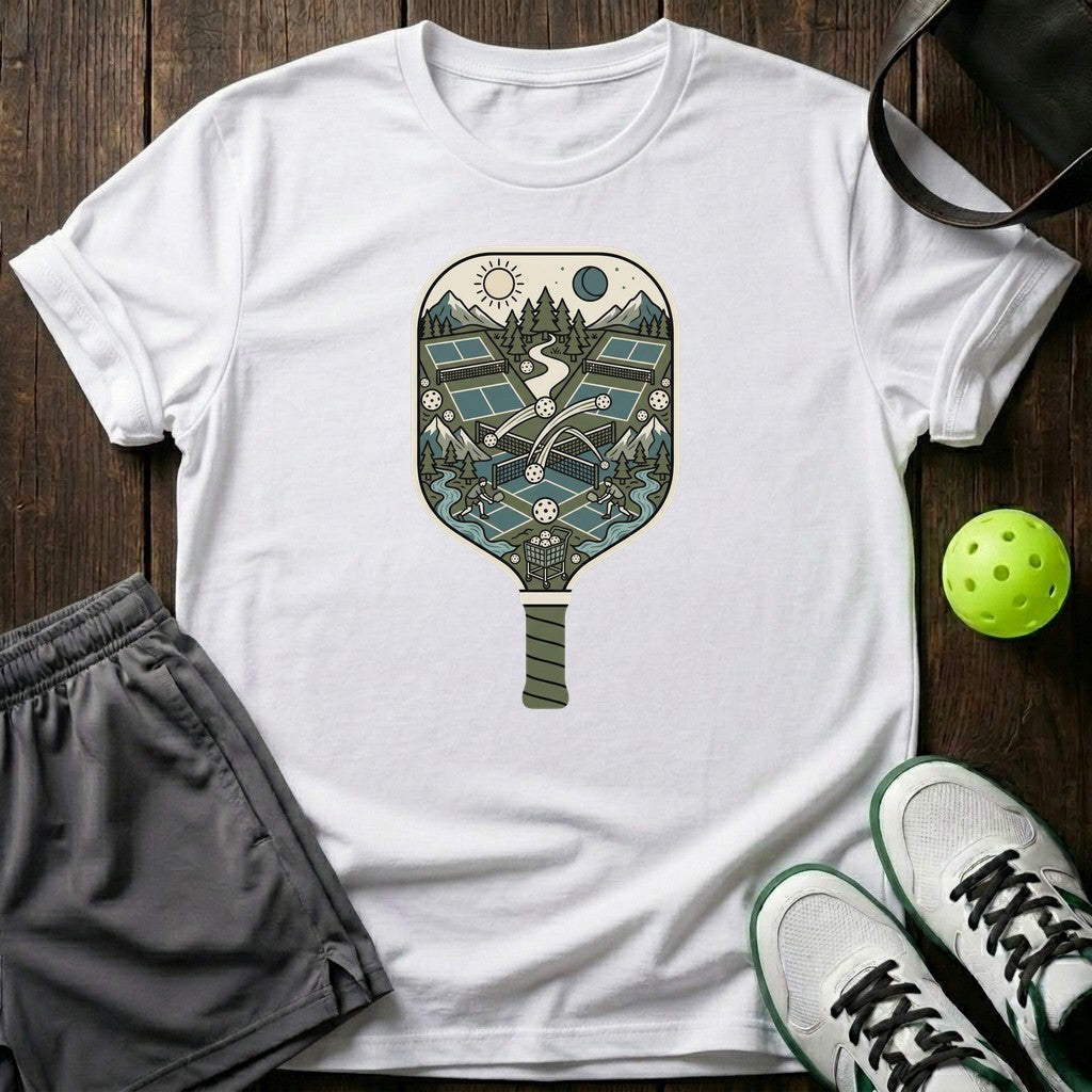 Paddle World Nature Scene Illustrated Graphic T-Shirt