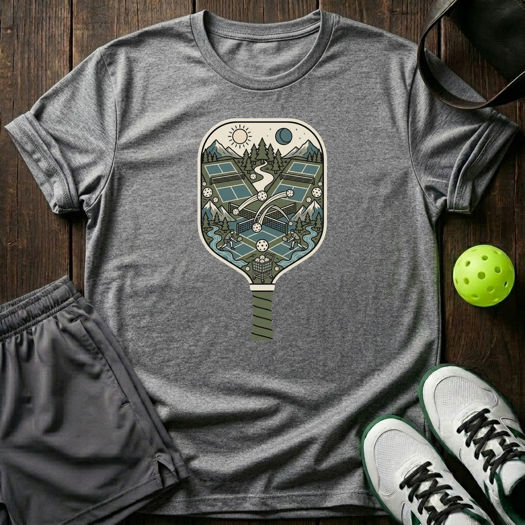 Paddle World Nature Scene Illustrated Graphic T-Shirt