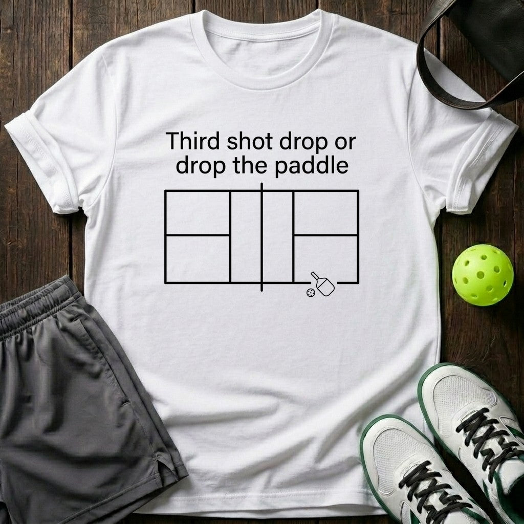 Third Shot Drop Or Drop The Paddle T-Shirt