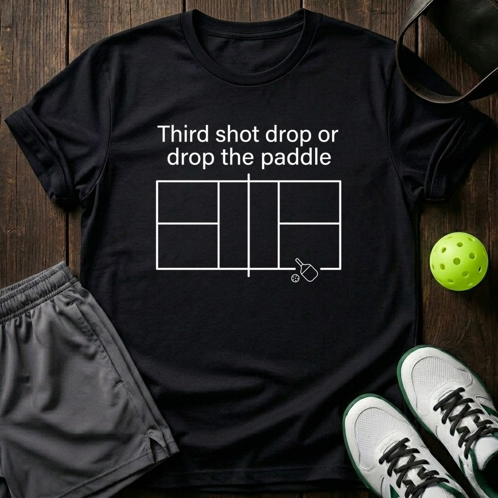 Third Shot Drop Or Drop The Paddle T-Shirt