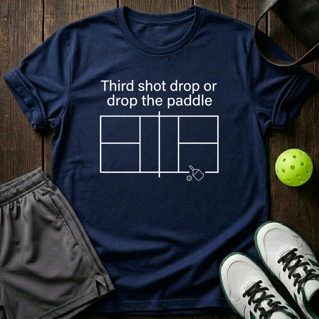 Third Shot Drop Or Drop The Paddle T-Shirt