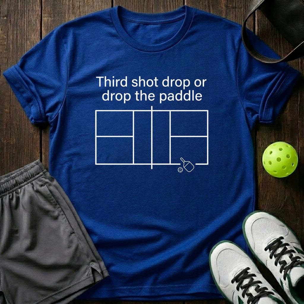 Third Shot Drop Or Drop The Paddle T-Shirt