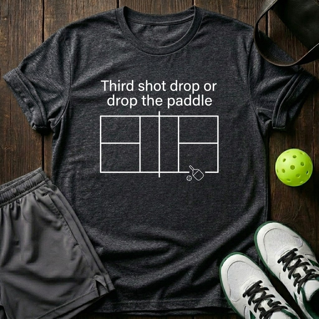 Third Shot Drop Or Drop The Paddle T-Shirt