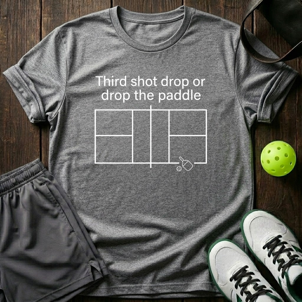Third Shot Drop Or Drop The Paddle T-Shirt