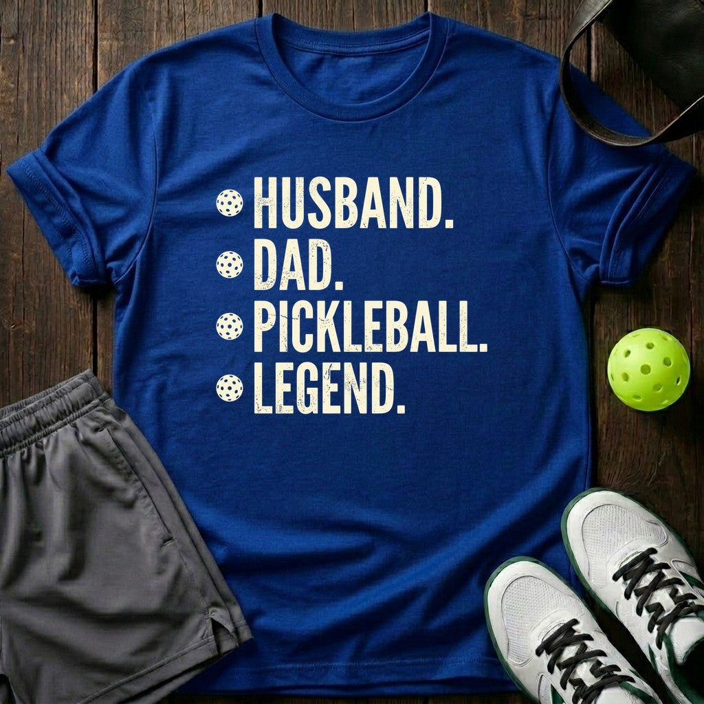 Husband Dad Pickleball Legend T-Shirt