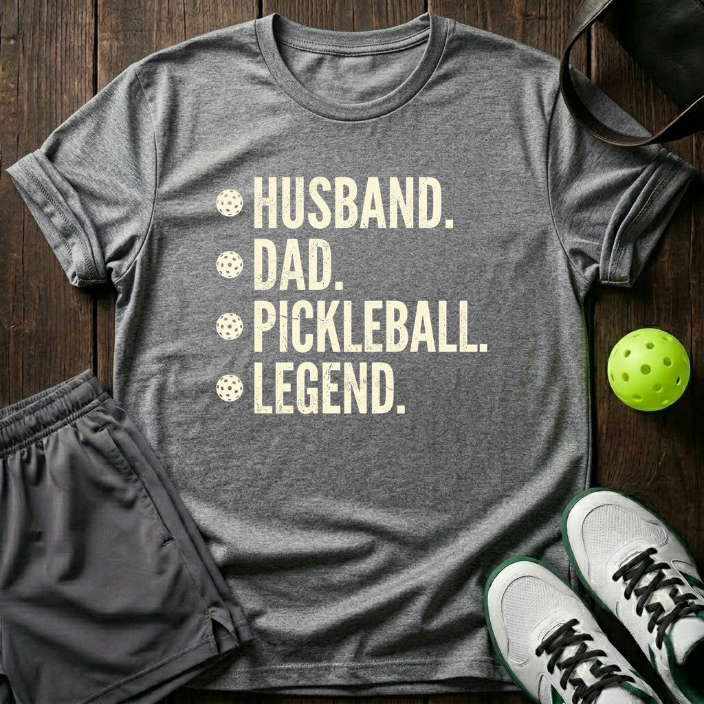Husband Dad Pickleball Legend T-Shirt
